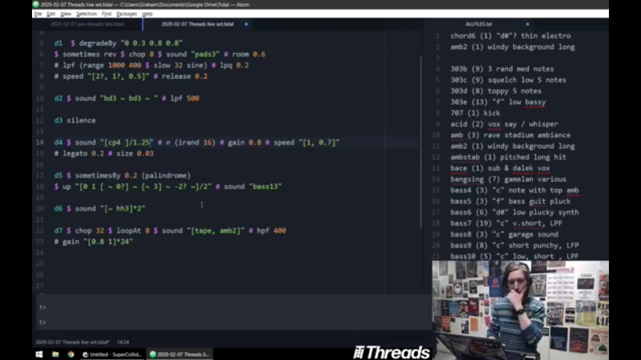 Live Code Techno & Rave set for Threads Radio