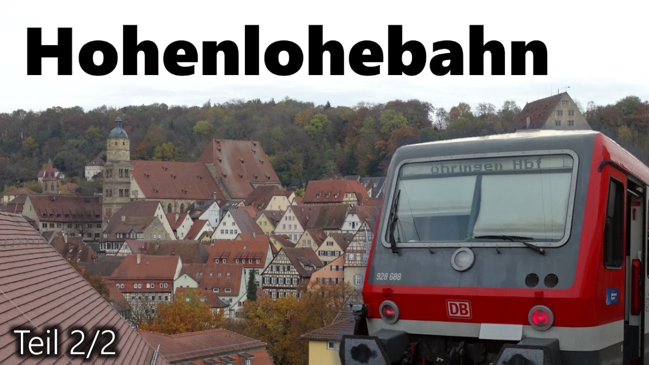 Hohenlohebahn - Teil 2 [Doku] - Zugmitfahrt im RE Heilbronn - Crailsheim