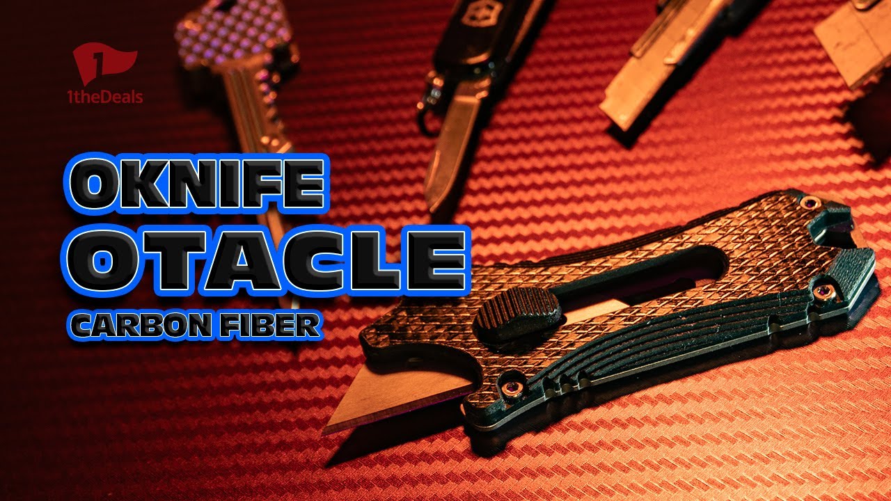 Carbon Fiber Box Cutter - Olight Oknife Otacle CF 5-in-1 Tool Utility Knife Quick Review