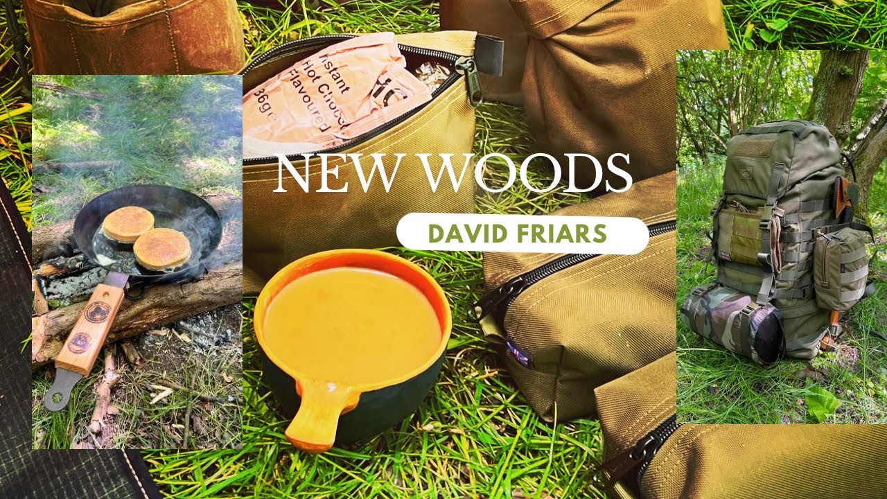 Day at the Woods Savotta pack cooking on open fire cowboy Coffee