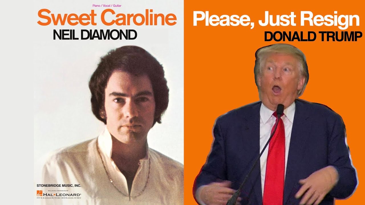 Sweet Caroline for Donald Trump! Please Just Resign. SING ALONG Protest song!