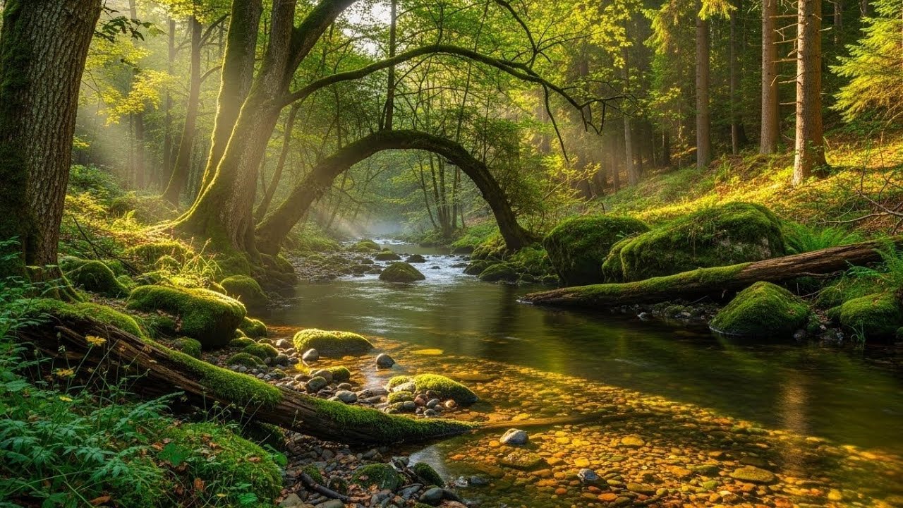 Flowing River Water 🌊 Gentle Stream Sound for Sleep, Focus, and Relaxation #468
