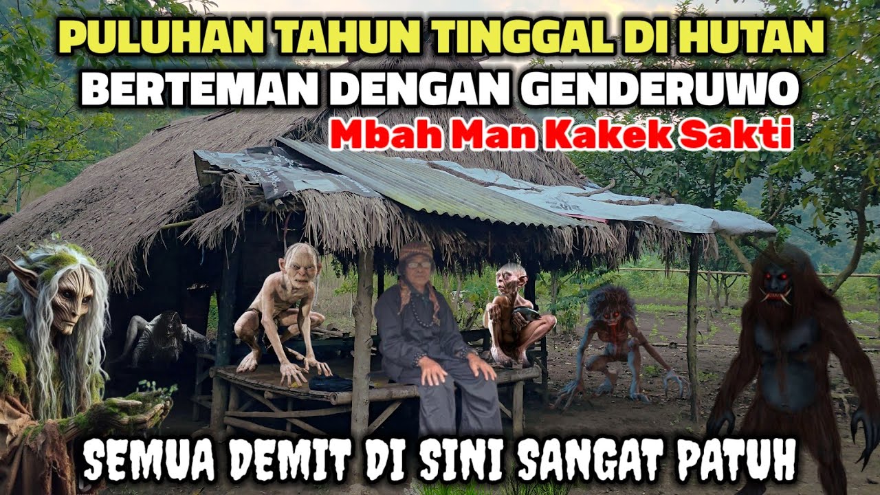 Ngeri !! Mbah Man Kakek Sakti Hidup Dihutan Sudah Puluhan Tahun Berteman Dengan Genderuwo