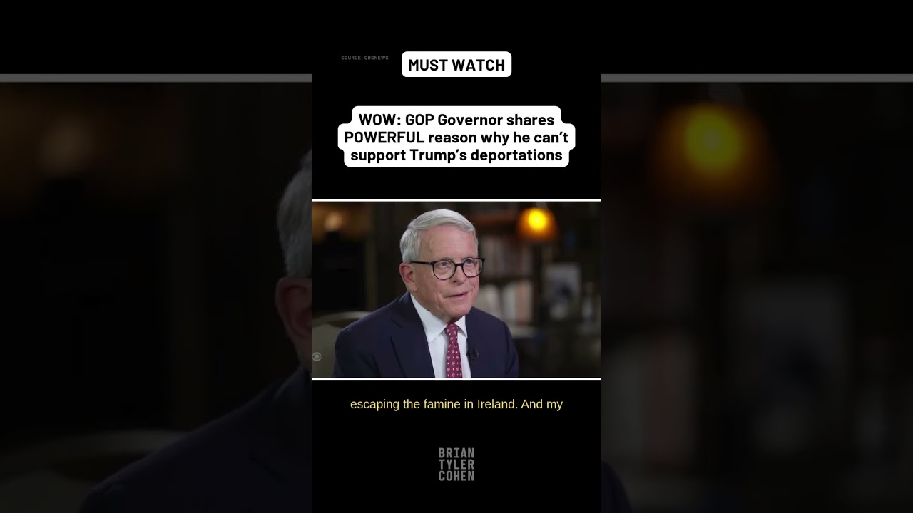WOW: GOP Governor shares POWERFUL reason why he can't support Trump's deportations