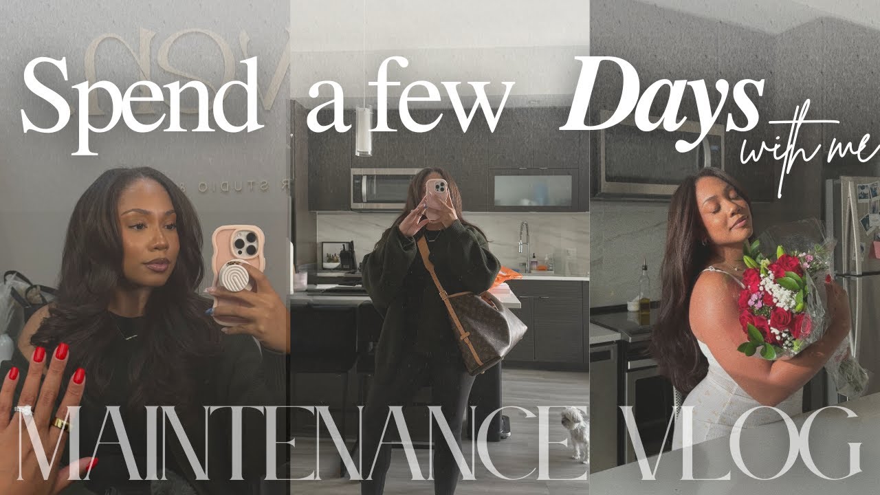 Getting a sew in, new nails 💅🏽, planning content & more  | VLOG