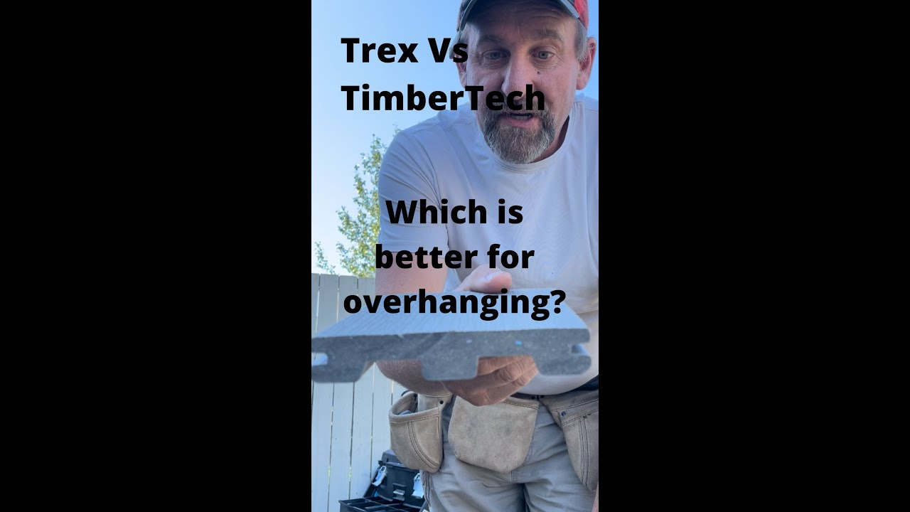 Навес композитной террасной доски Trex против TimberTech