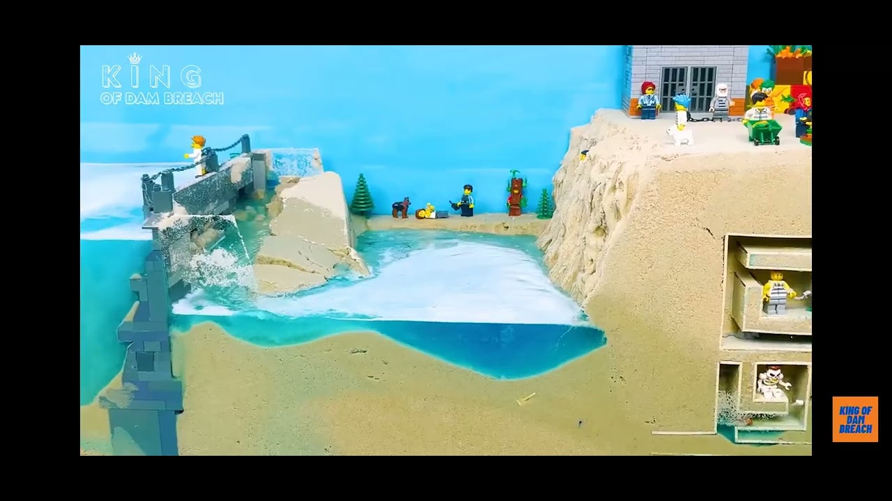 Tentando fugir da prisão mas com muita água