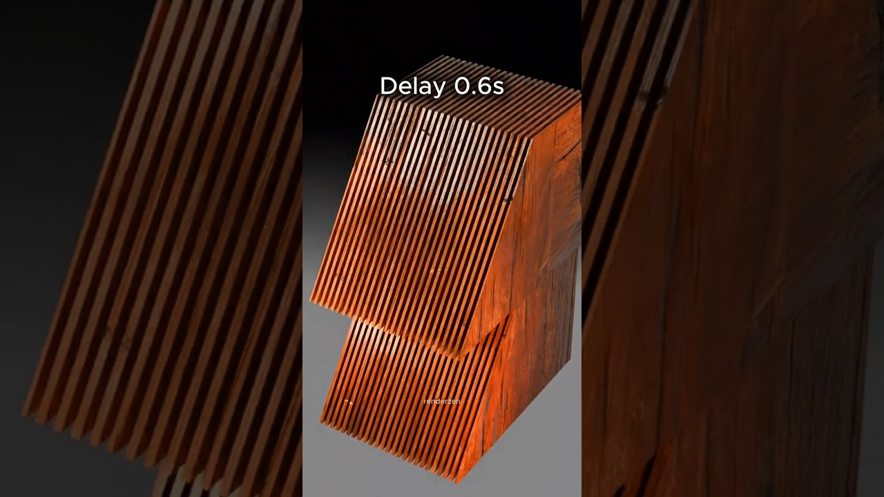 🔥 Perfect Fit 🔥 Wooden Physics Simulation in Blender 3D — Too Perfect to Be Real!