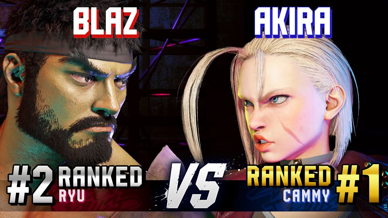SF6 ▰ BLAZ (#2 Ranked Ryu) vs AKIRA (#1 Ranked Cammy) ▰ High Level Gameplay