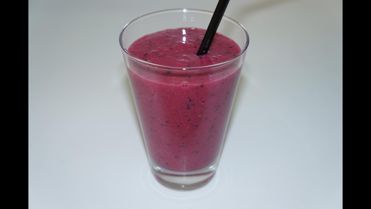 SMOOTHIE AU FRUIT ROUGE FACILE ET RAPIDE