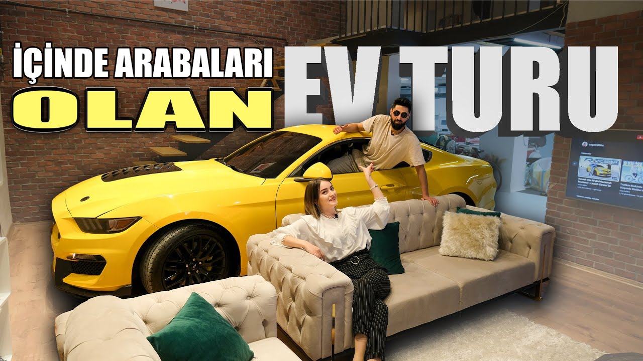 Salonunda Mustang + Supra + TT Olan Sıradışı Evi Gezdik!