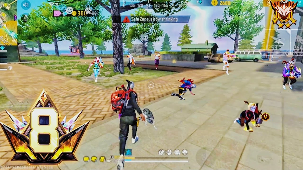 Noob Lobby With Rank Push Game In XM8 Will Next Level Play -Garena Free Fire 