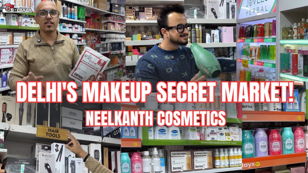 Cheapest Cosmetics in Delhi | Original Branded Makeup for Men & Women | Neelkanth Cosmetics Shopping