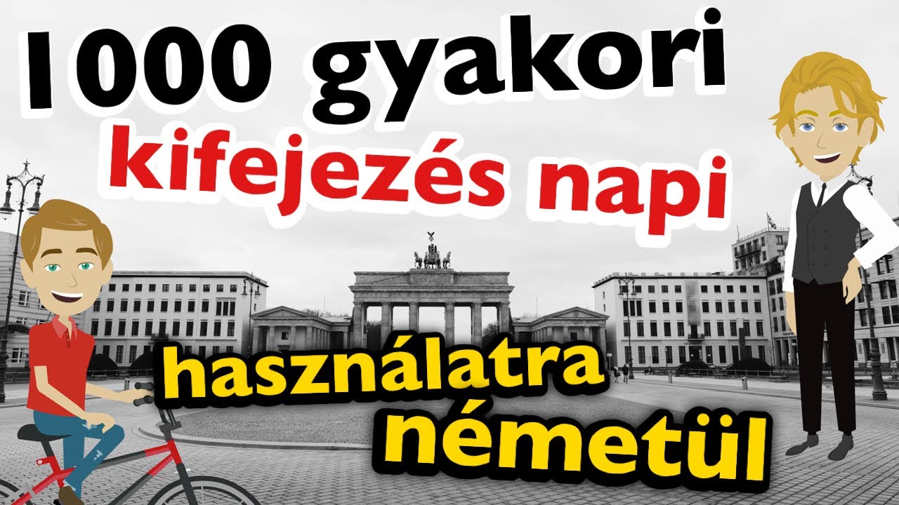 1000 gyakori kifejezés napi használatra németül