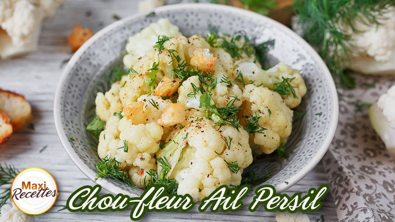 Chou-fleur sauté à l'Ail et au Persil - Recette Facile et Rapide