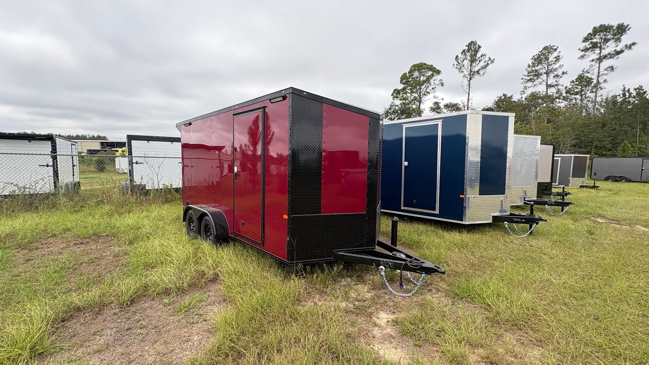 Rock Solid Cargo 7x14 TA Custom Motorcycle Trailer