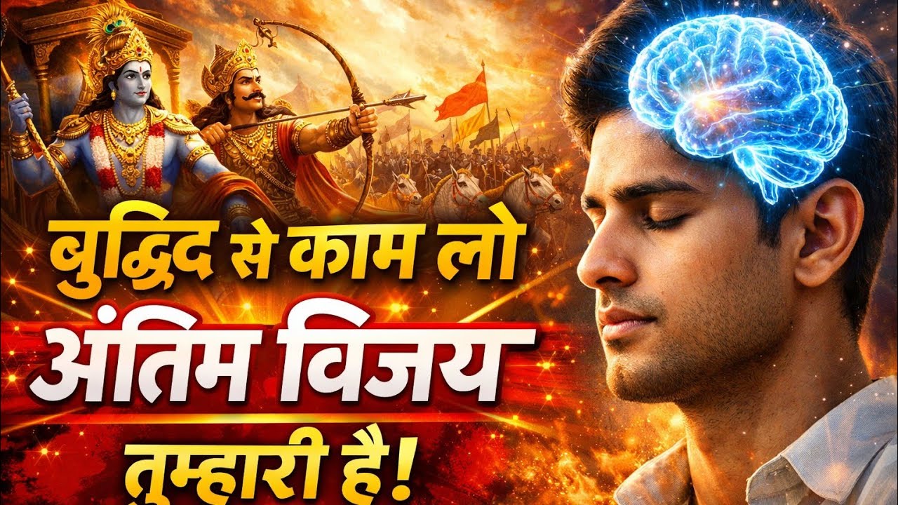 बुद्धि से काम लो | अंतिम विजय तुम्हारी है | श्री कृष्ण से सीखें जीवन की सच्चाई