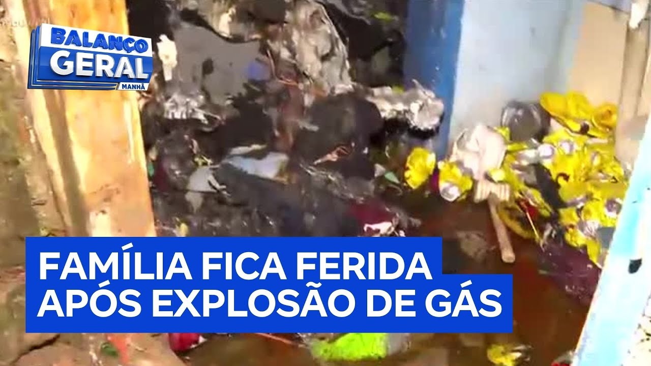 Explosão de botijão de gás destrói casa e deixa família em estado grave na zona sul de São Paulo
