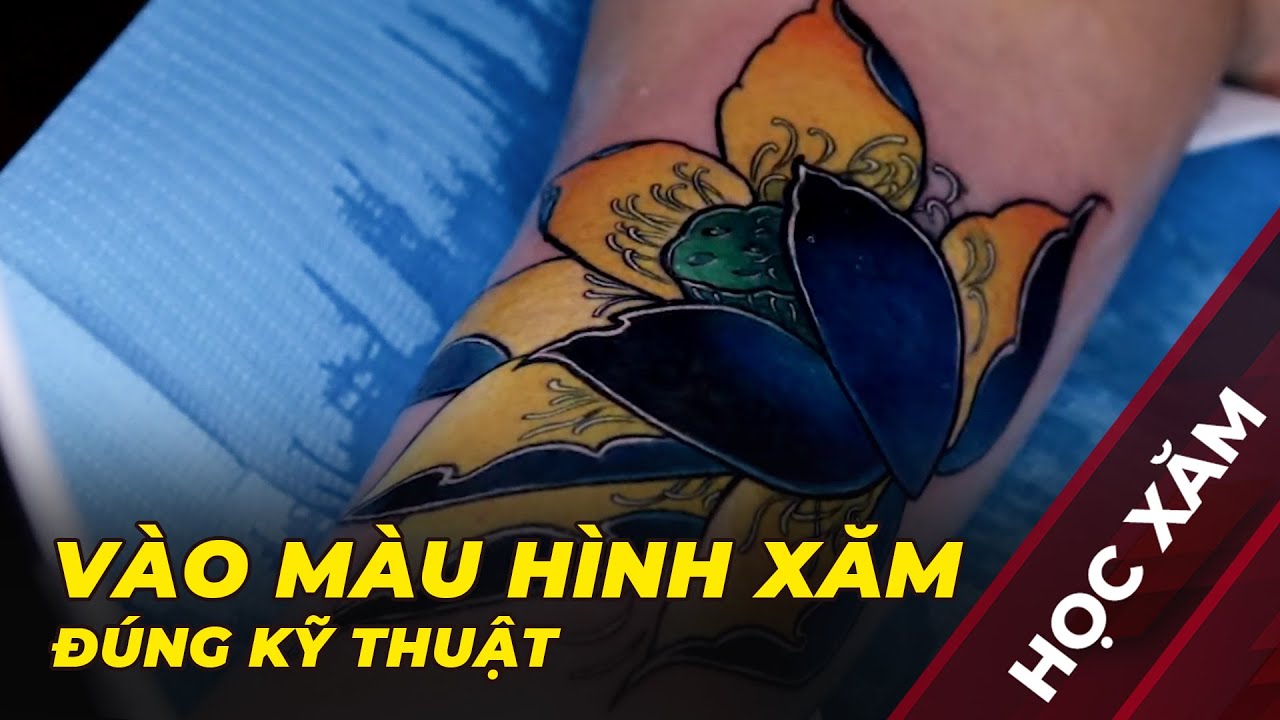 Cách Vào Màu Cho Hình Xăm Đúng Kỷ Thuật 🌟 Học Xăm 🌟 Bài 7