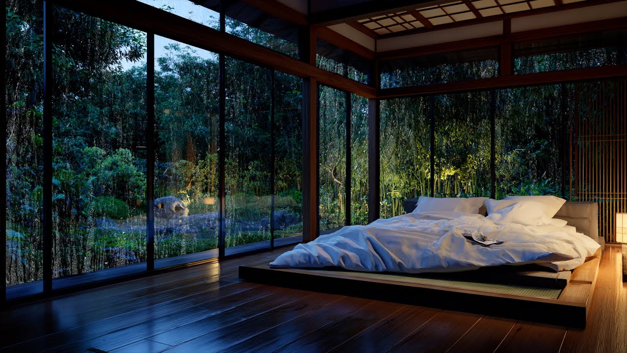 Deep Relaxation on a Rainy Night 🌧️ Calm Piano & Gentle Rain Sounds for Sleep and Meditation