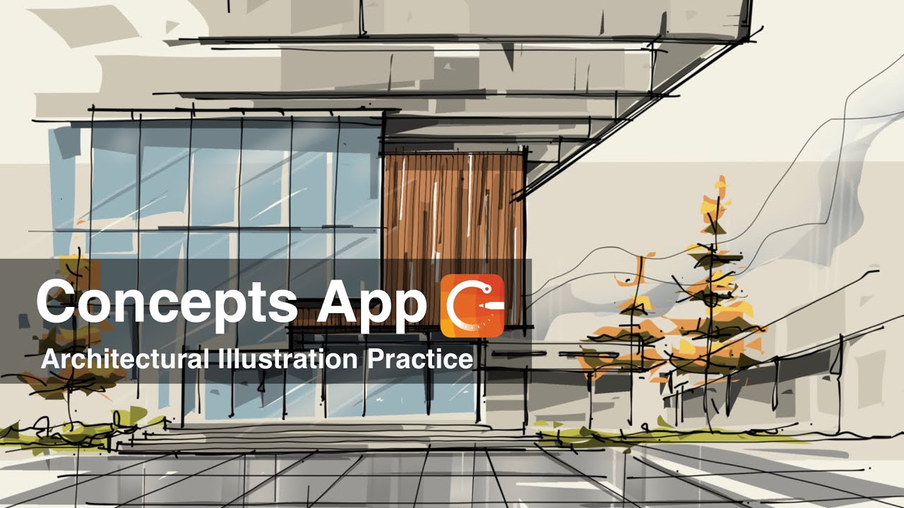 Concepts App / Architectural illustration practice