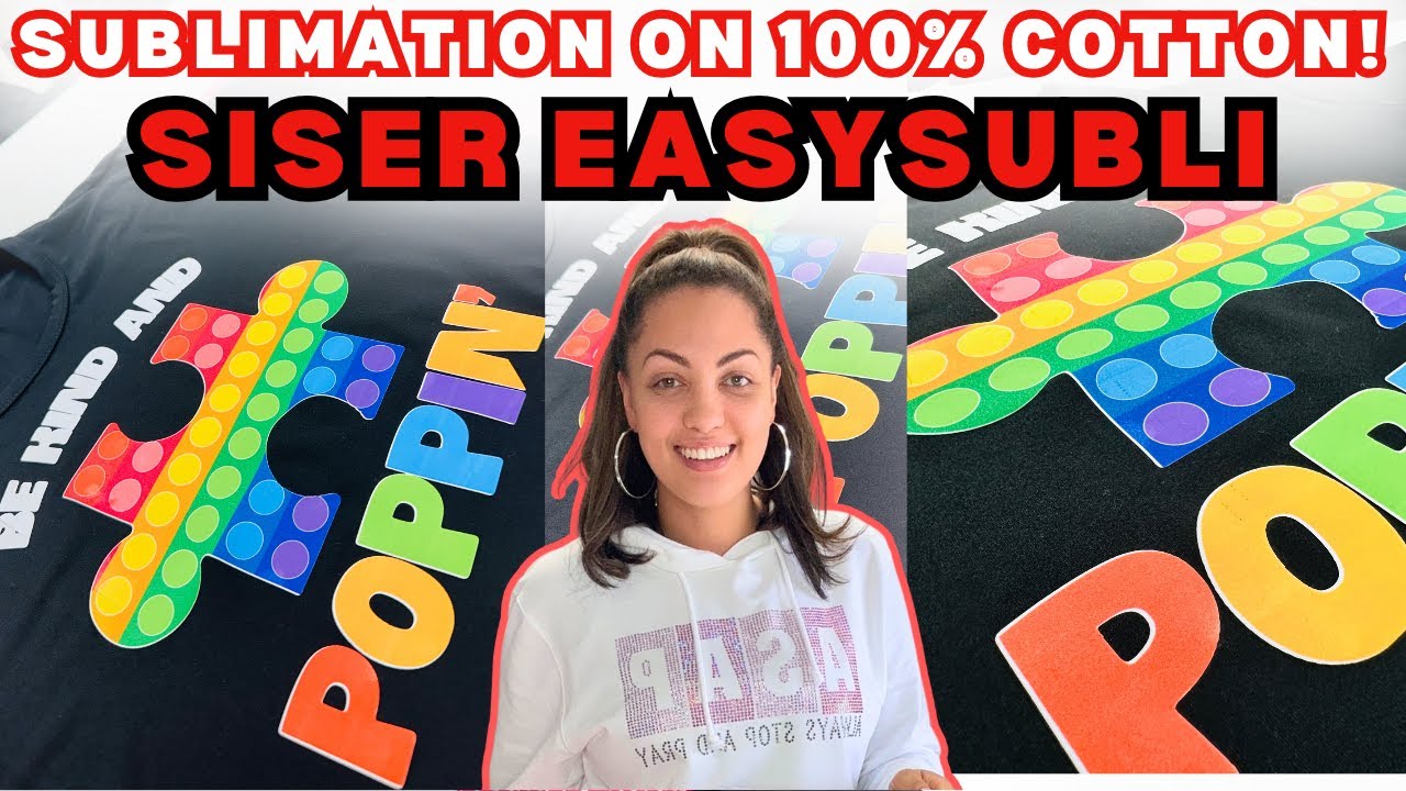 SUBLIMATION ON 100% COTTON SHIRT | SISER EASYSUBLI | SUBLIMATION FOR BEGINNERS!