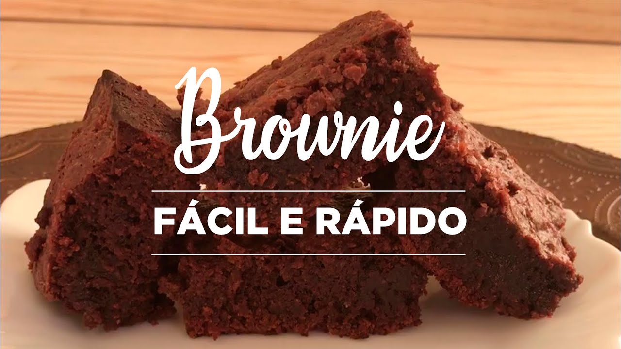 A RECEITA DE BROWNIE DE CHOCOLATE MAIS FÁCIL DO MUNDO! FICA MOLHADINHO E DELICIOSO!