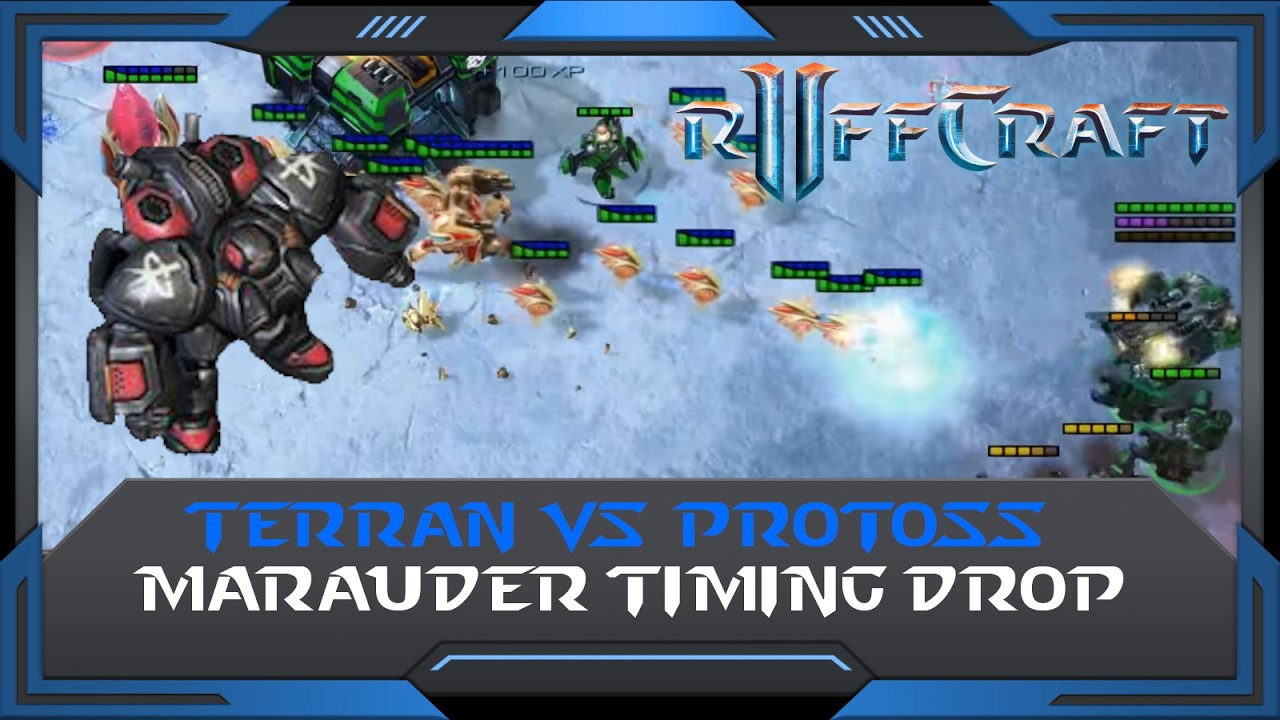 StarCraft 2 (RuFF Highlight): Marauder Timing Drop