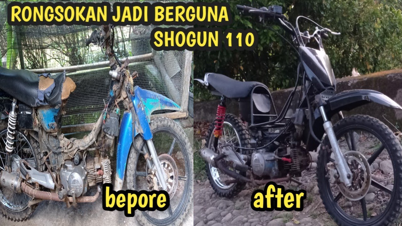 shogun rongsokan modif motor kebun