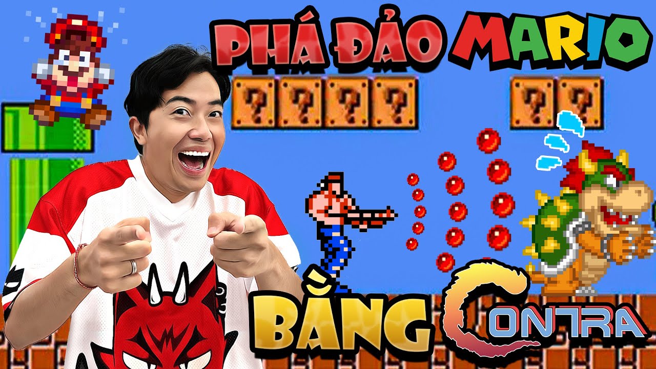 CrisDevilGamer phá đảo Mario bằng Contra