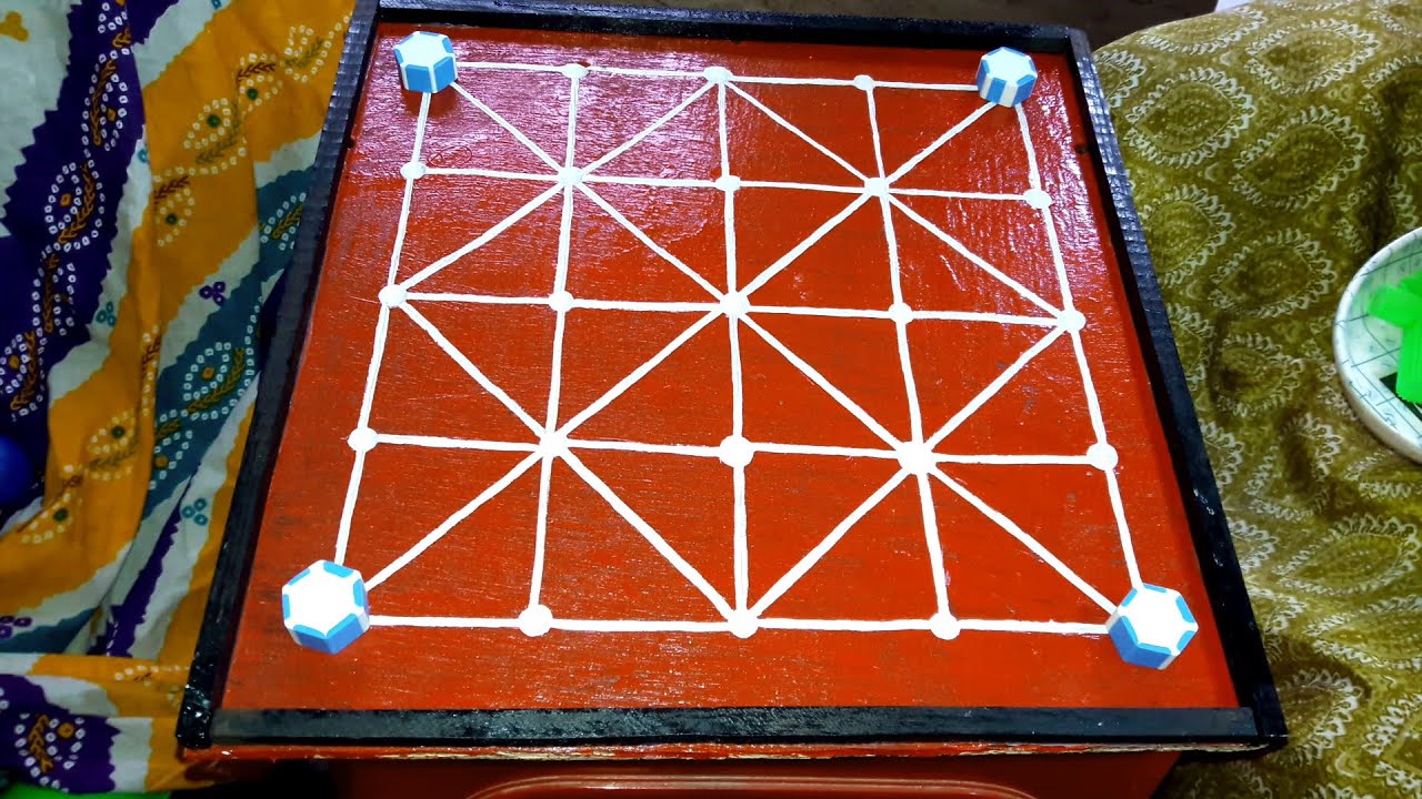 Bagh Chal Board Game - Tiger and Goat Gameplay: Village 2 Player Games (#GAME1)