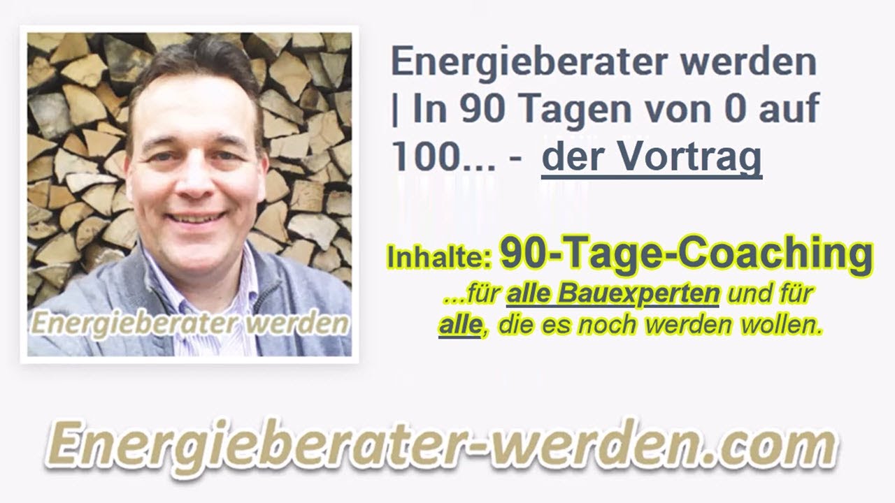 Energieberater werden | Podcast-Folge #5 von Sascha Ehlers | Vortrag: 10 Pkt. im 90-Tage-Coaching.