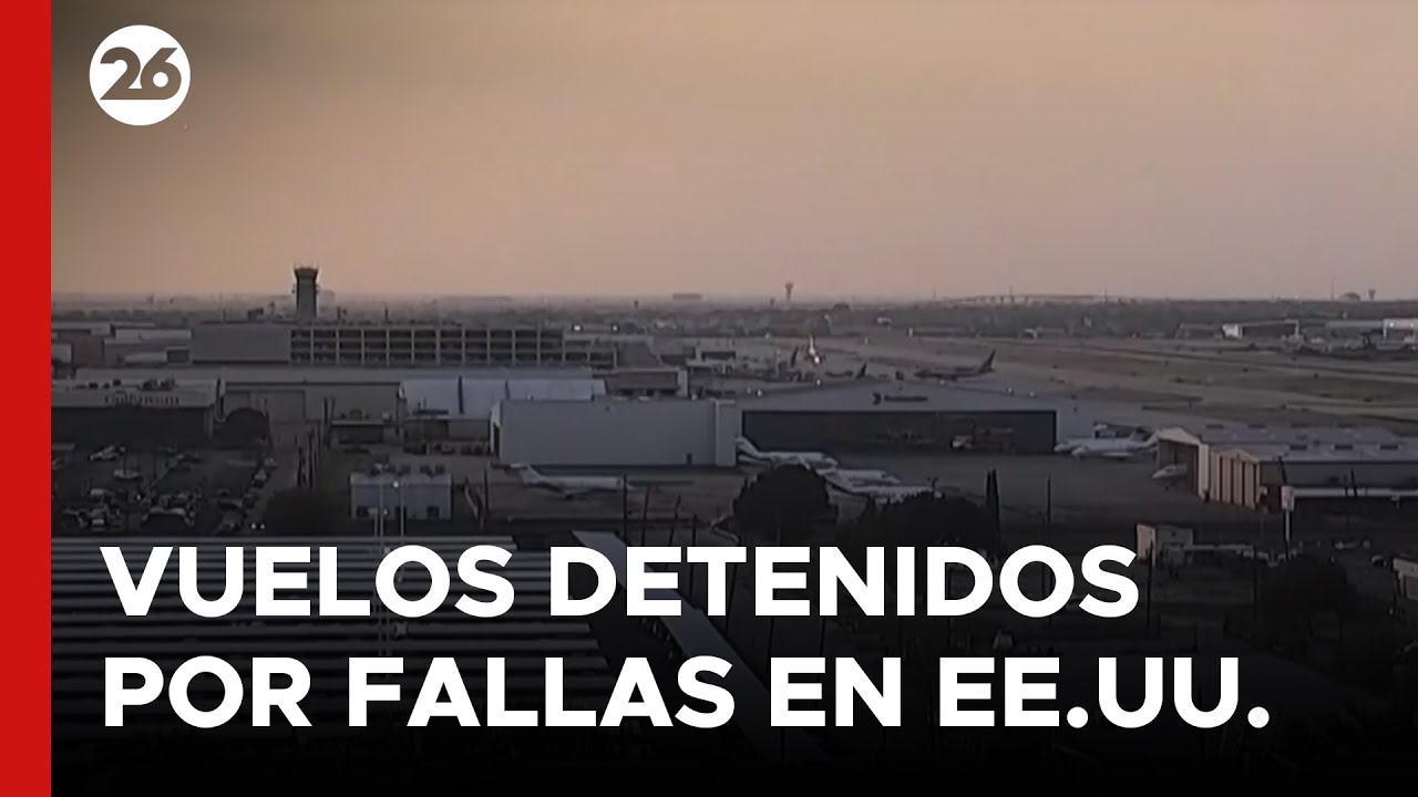🇺🇸✈️ Una falla en las telecomunicaciones obliga a detener 1.800 vuelos en Estados Unidos