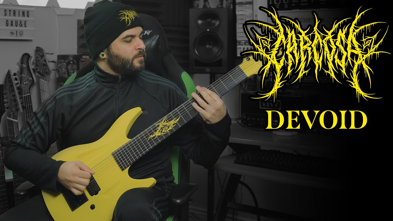 CARCOSA - DEVOID (Guitar Playthrough // Aristides 080R 8 String Guitar Demo)