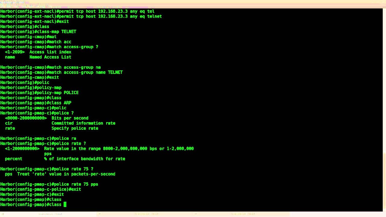 Control Plane Policing lab in GNS3
