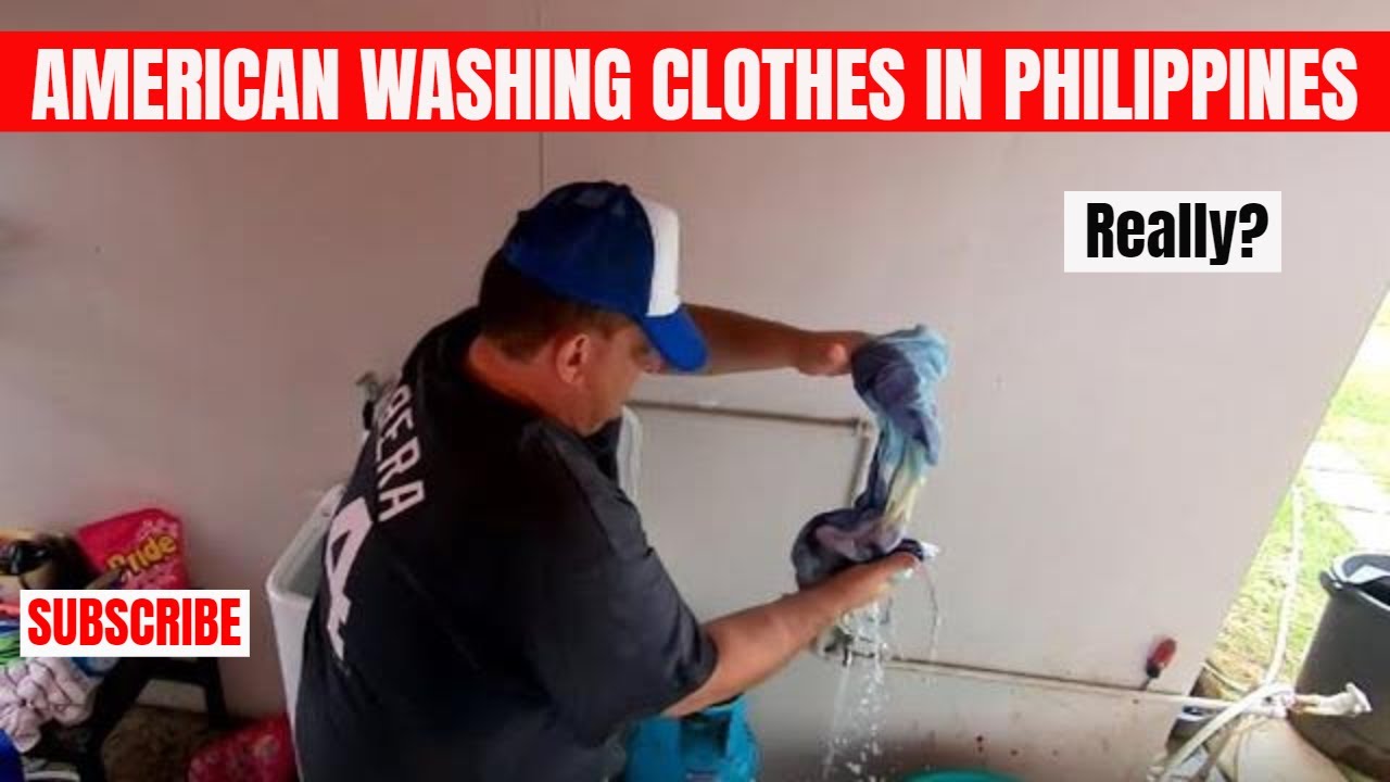 Bill Washing Clothes | Wash Day | American Way | Davao | Philippines