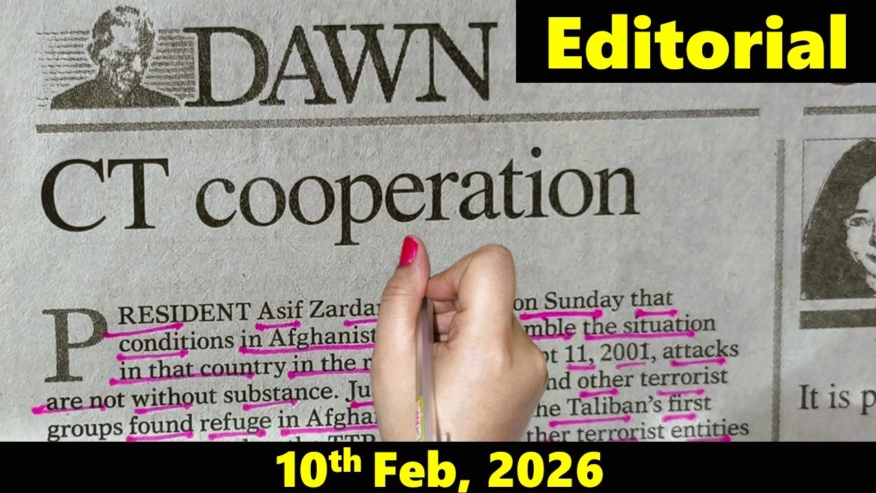 Newspaper Reading || Learn English Through Newspaper Reading || Dawn Editorial Analysis