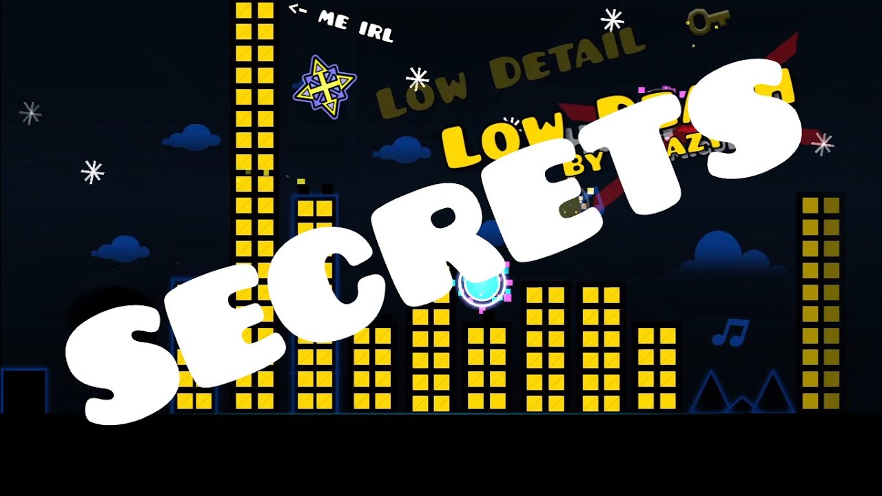ALL secrets in Low Death (UPDATED) (Geometry Dash)
