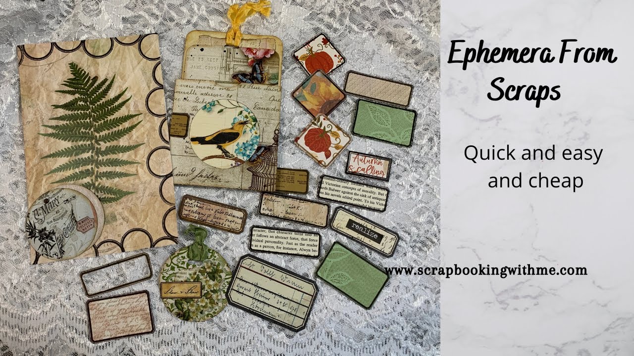 DIY 5 INEXPENSIVE WAYS TO MAKE EPHEMERA FROM SCRAPS