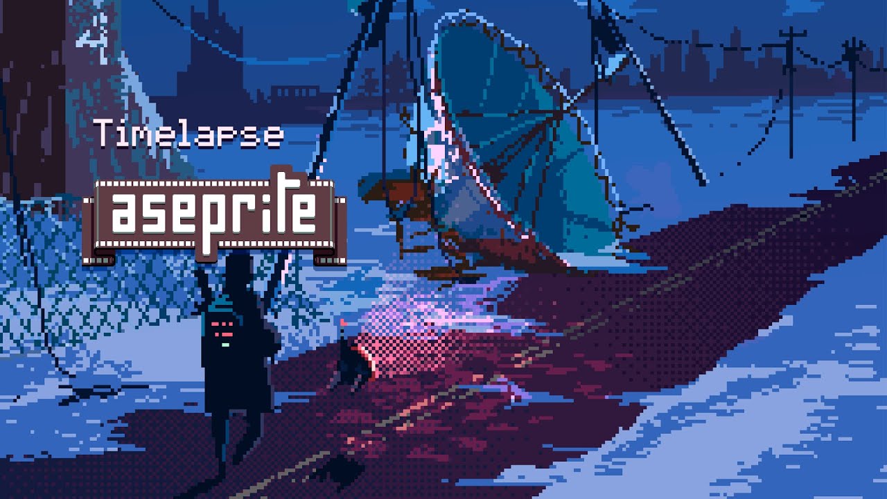 Dystopian Comfort - Pixel Art Timelapse
