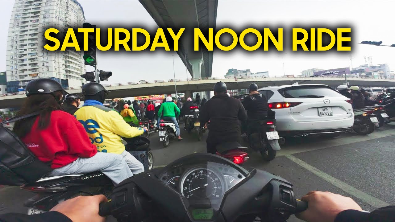 Saturday Noon Ride Home in Vietnam | Motorbike POV | Real Street Sounds