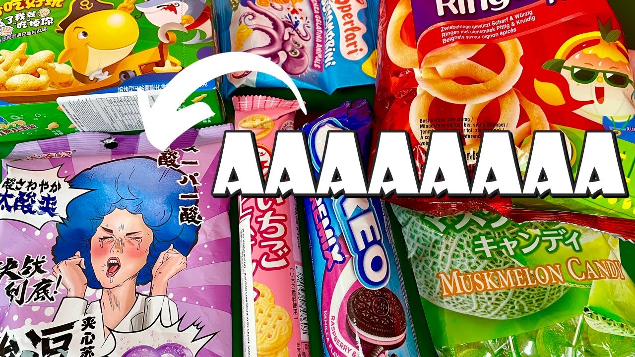 Bala MAIS AZEDA DO MUNDO, Cebola De FOGO, Oreo FRAMBOESA Experimentando