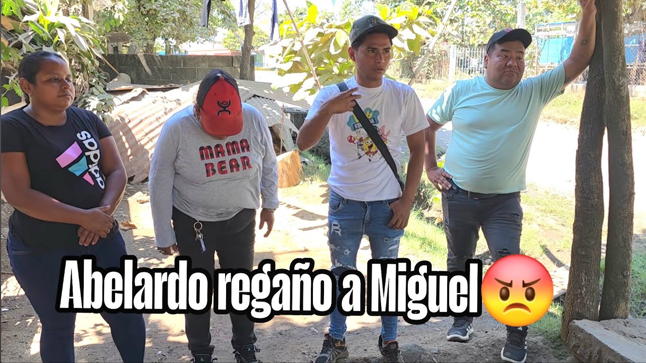 Ni grabar podes Miguel que vamos hacer con voz le dice Abelardo ya basta de tonterias😡