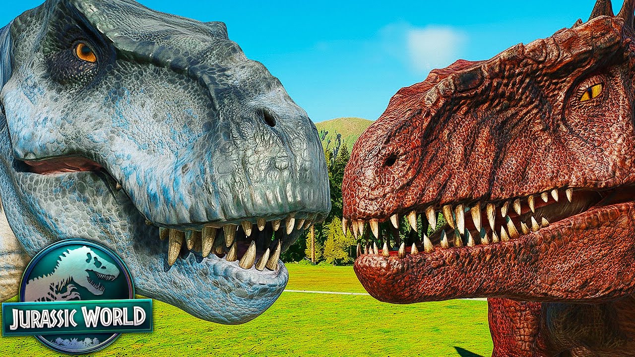 Tyranozaur vs Giganotozaur&hellip; tylko JEDEN przeżył... - Jurassic World Evolution 3