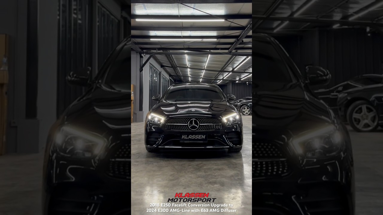 W213 E250 2018 Facelift Conversion Upgrade to 2024 E300 AMG-Line with E63 AMG Diffuser and Tips