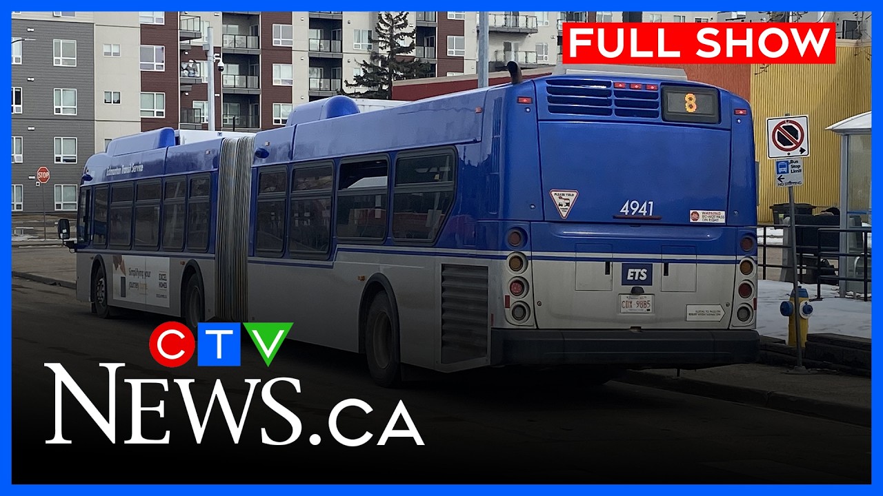 Водитель общественного транспорта получил ножевое ранение в Эдмонтоне | CTV News Edmonton at Six,...