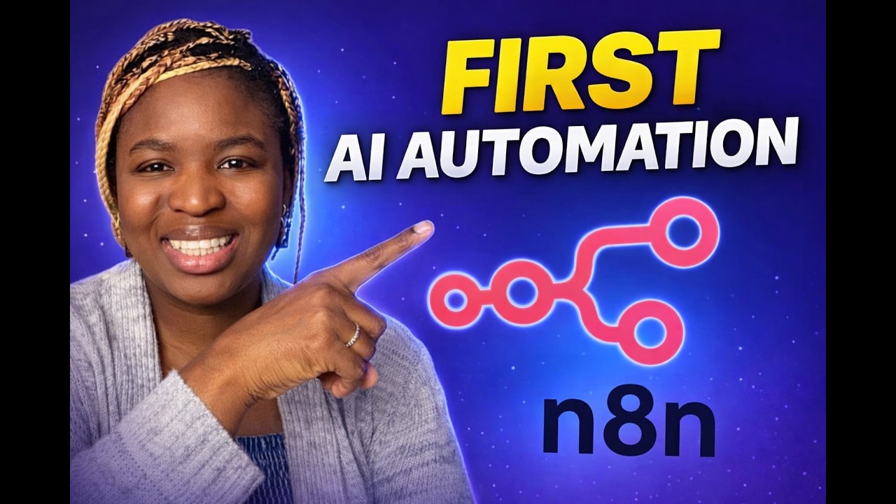 n8n AI Automation: Build Your First AI Agent (n8n Beginner Tutorial)