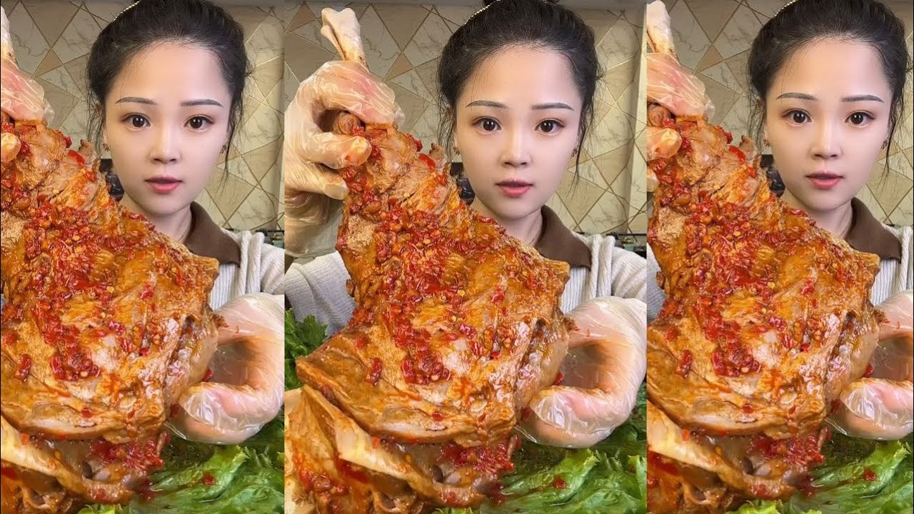 ASMR CHINESE MUKBANG FOOD EATING SHOW | Xiao Yu Mukbang 62
