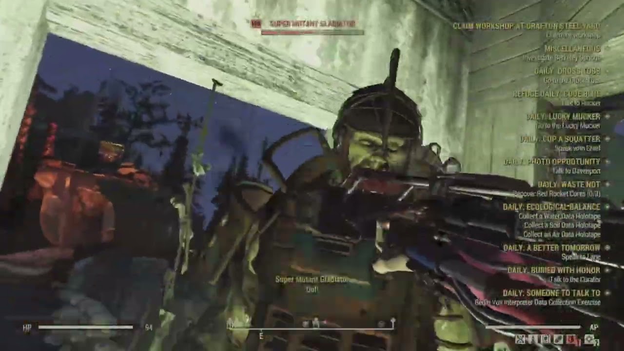 Playing Fallout 76 - Daily And Weekly Challenges 16/2/26