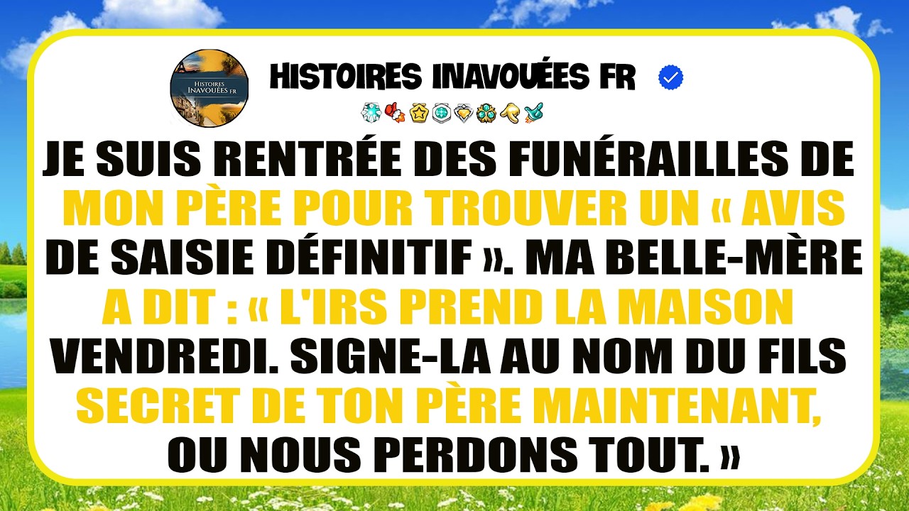 Ma Belle-mère Falsifie Un Privilège Fiscal Pour Me Voler Mon Héritage…